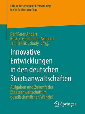 cover image of Innovative Entwicklungen in den deutschen Staatsanwaltschaften